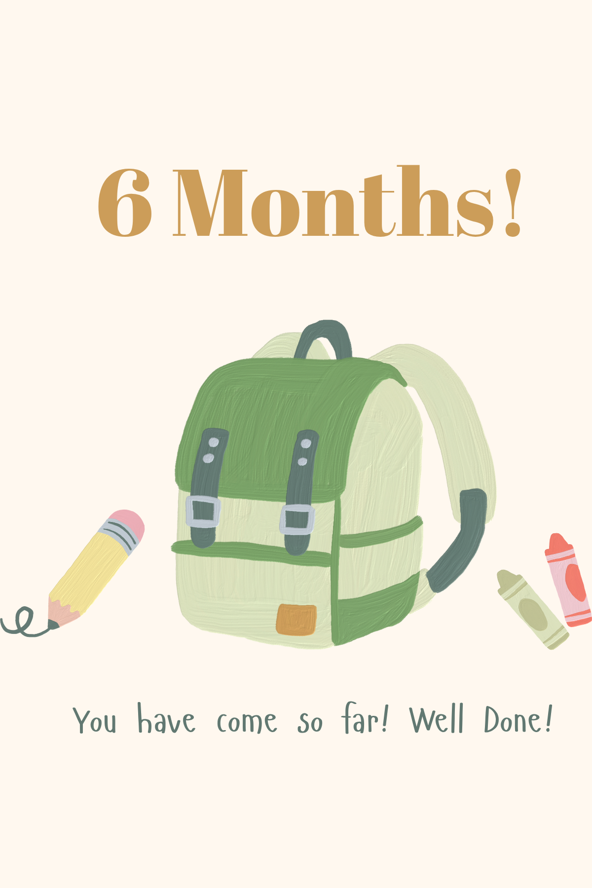 6 months backpack