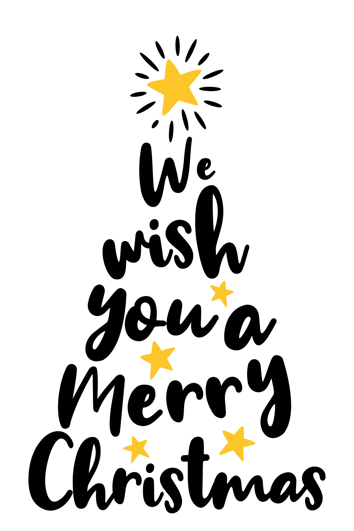 We wish you a merry christmas