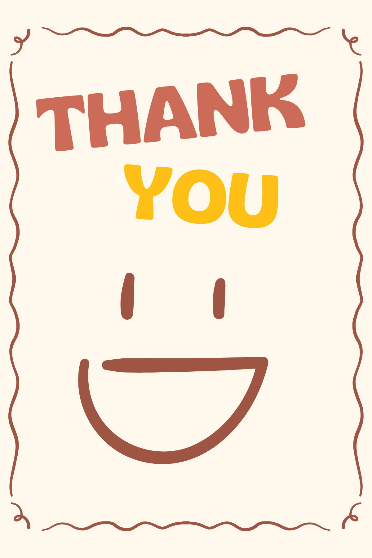 Thank you smiley face