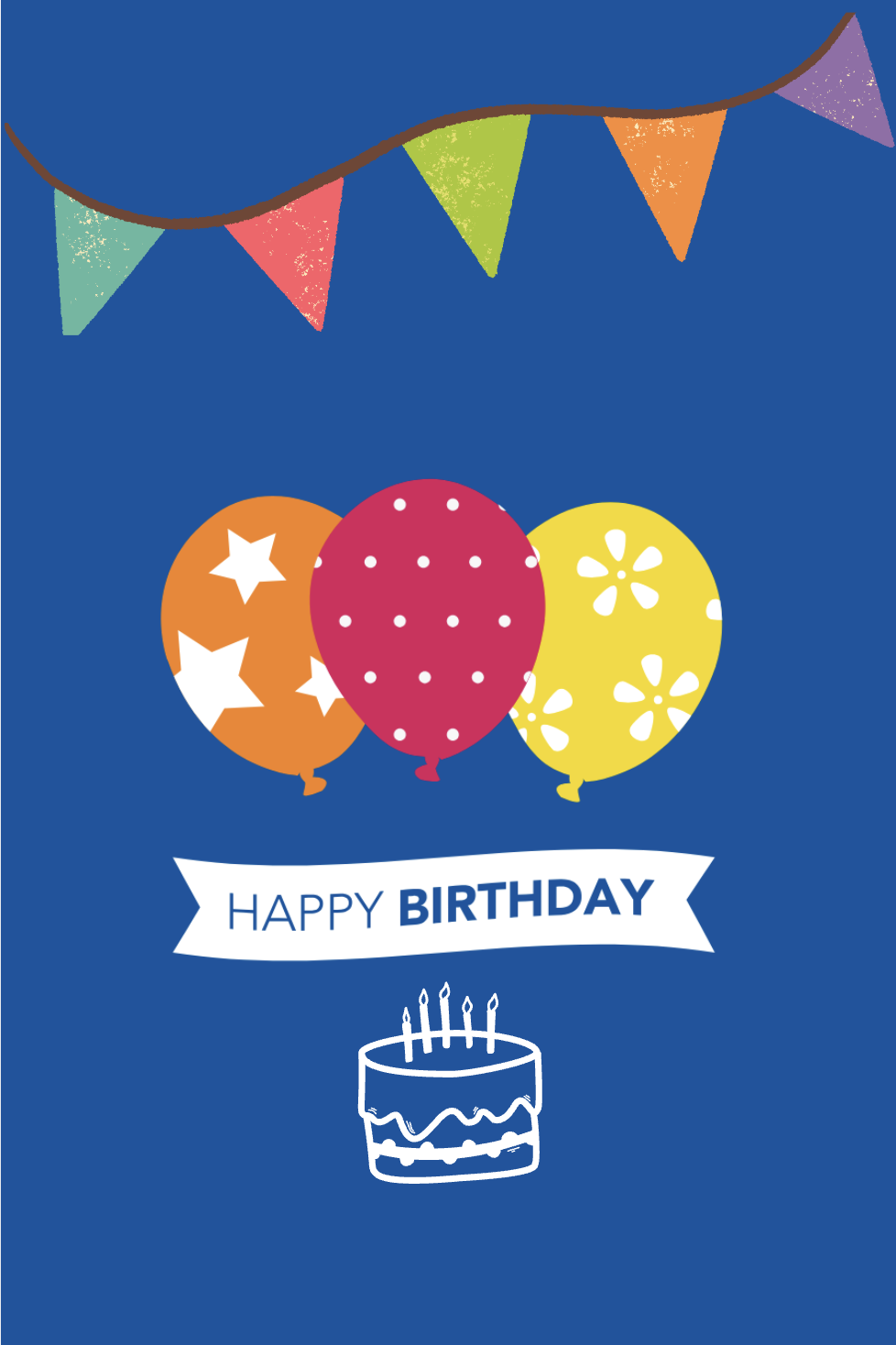 Happy Birthday- Balloons & Bunting