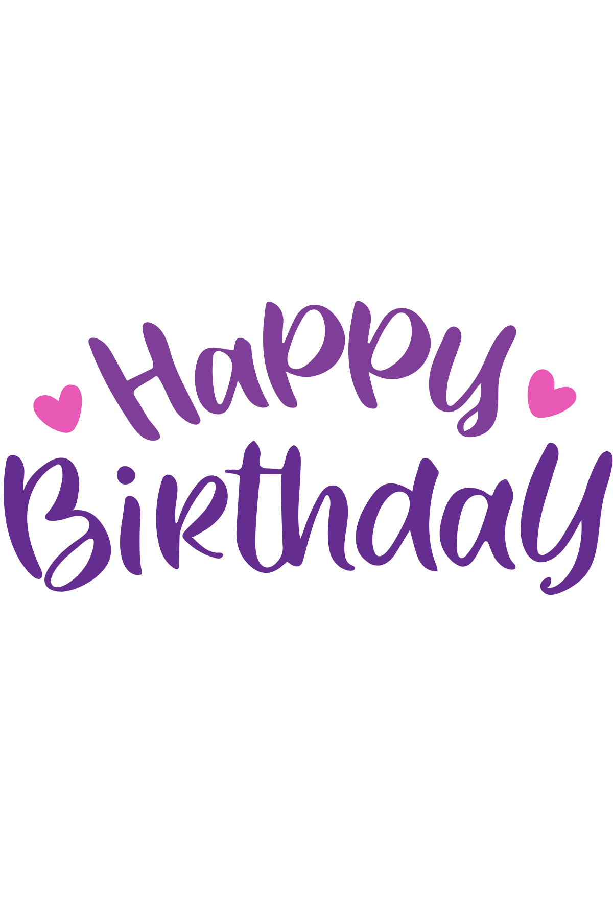 Simple Birthday - Purple Birthday