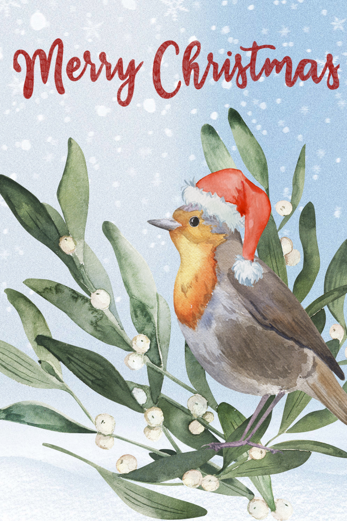 Christmas - Robin in a tree