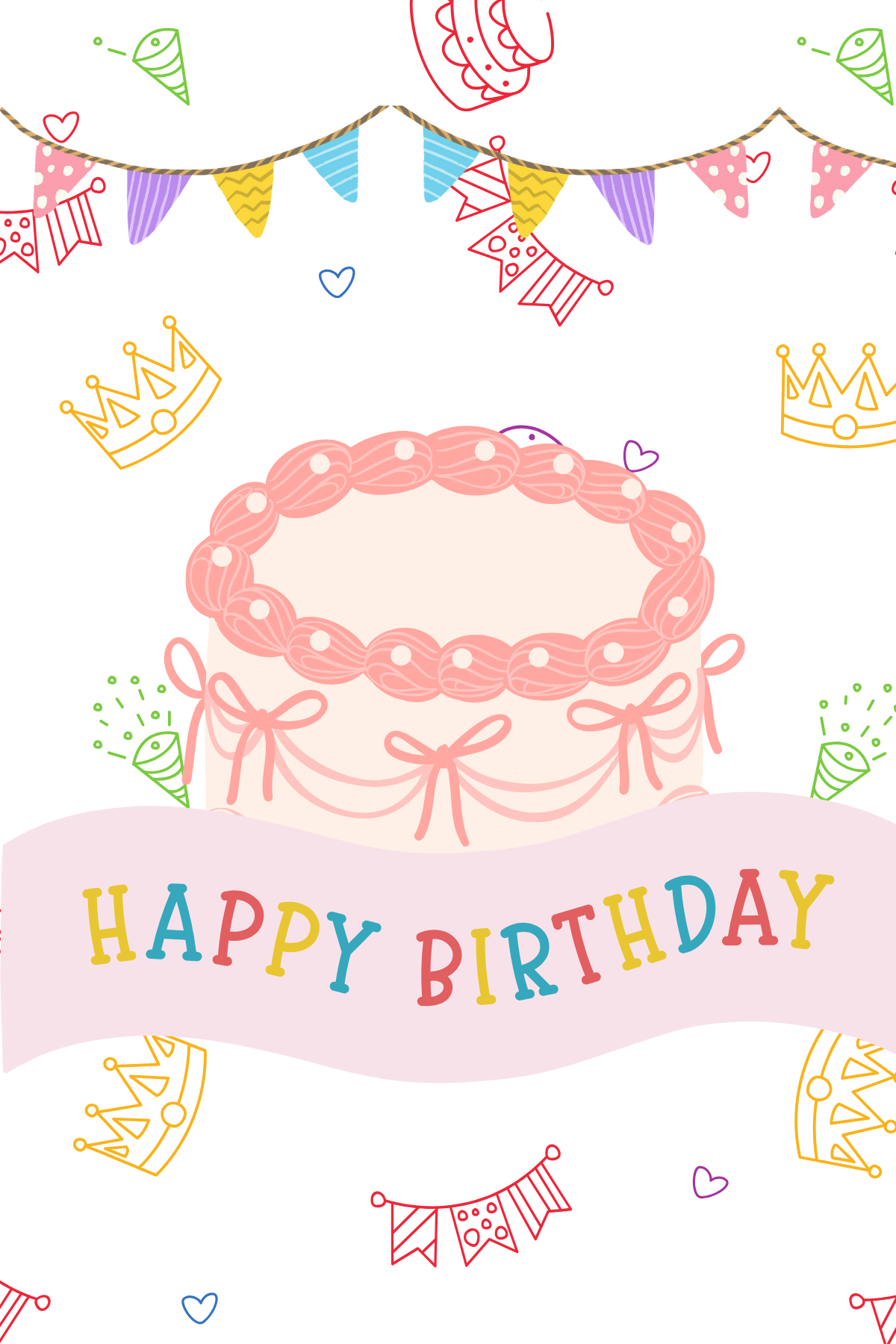 Happy Birthday - Cake and Bunting