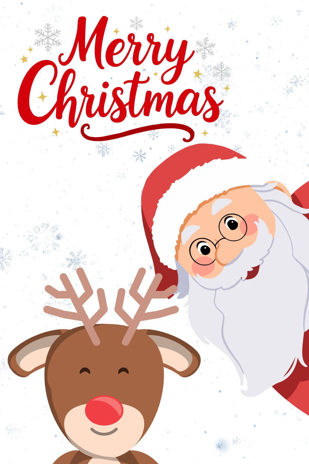 Christmas - Santa & Rudolph