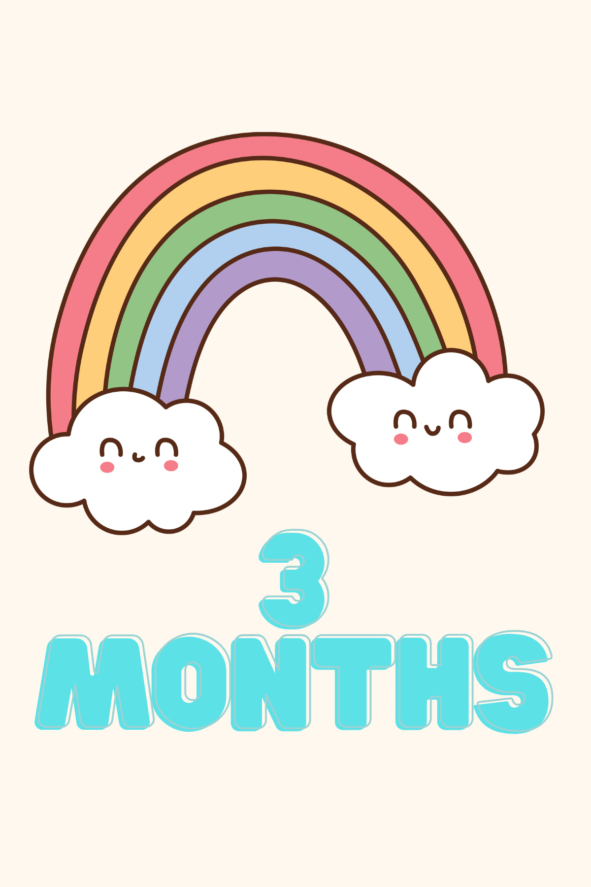 3 months rainbow