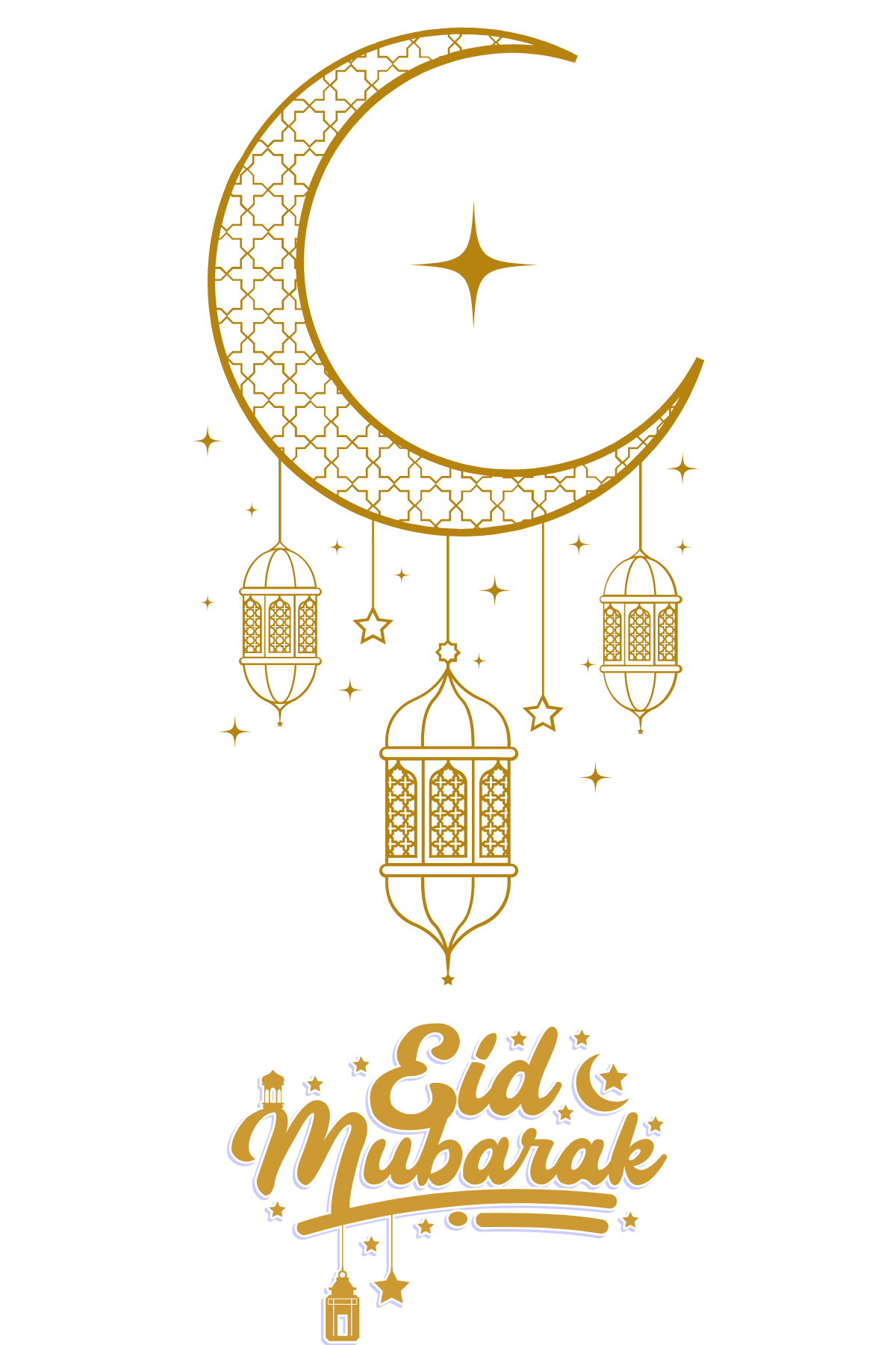 Eid Gold Cresent