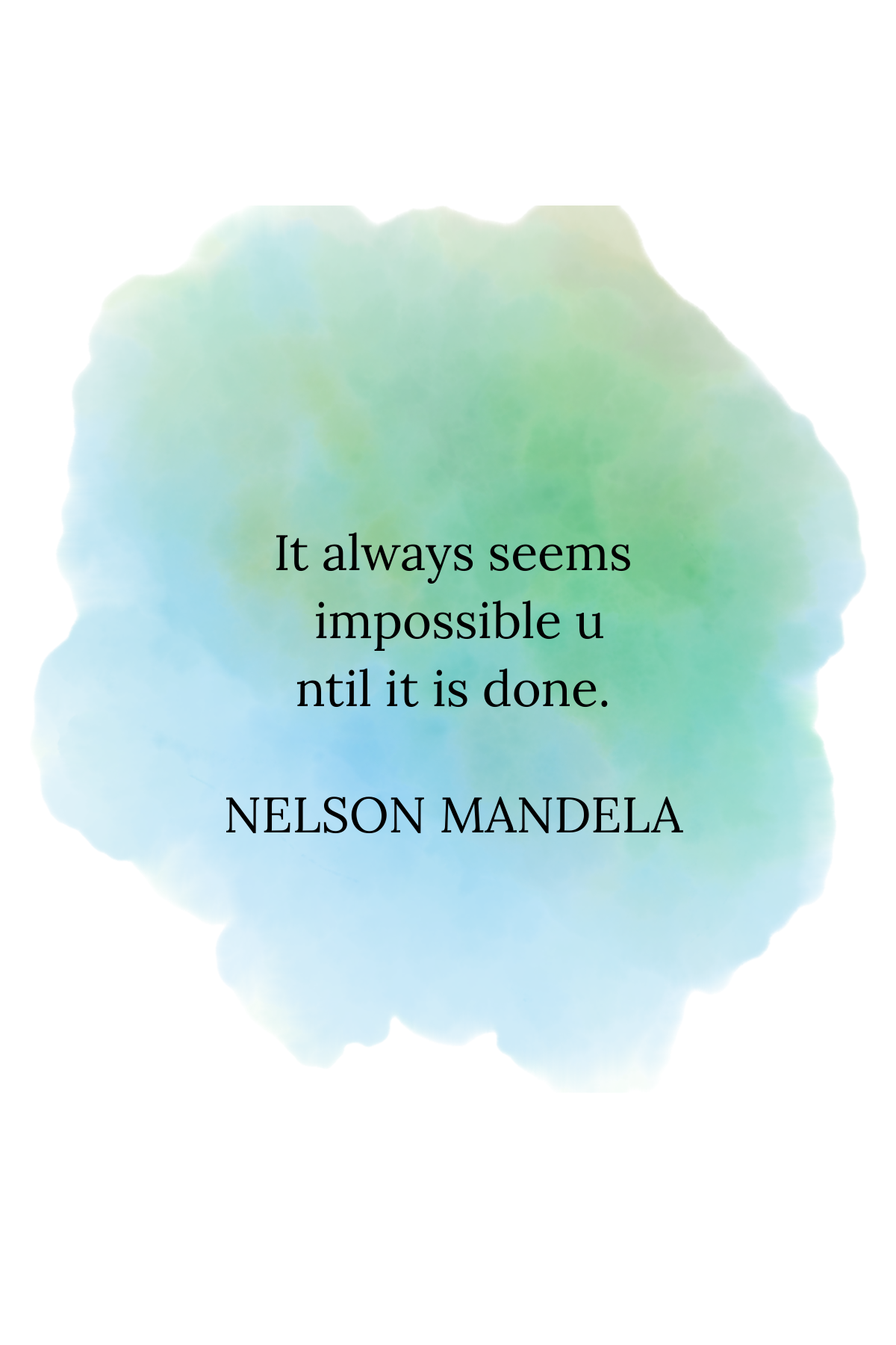 Inspirational - Nelson Mandela