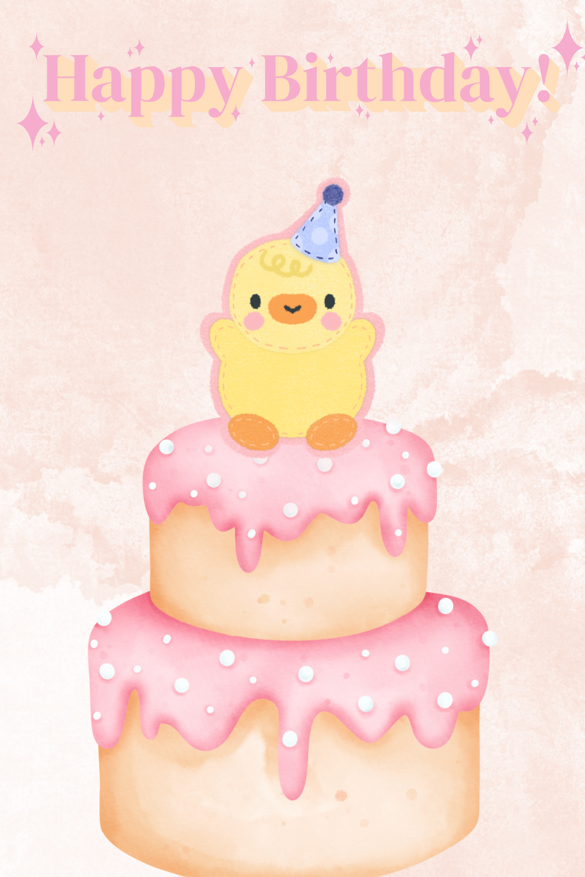 Happy Birthday - Cake Chick