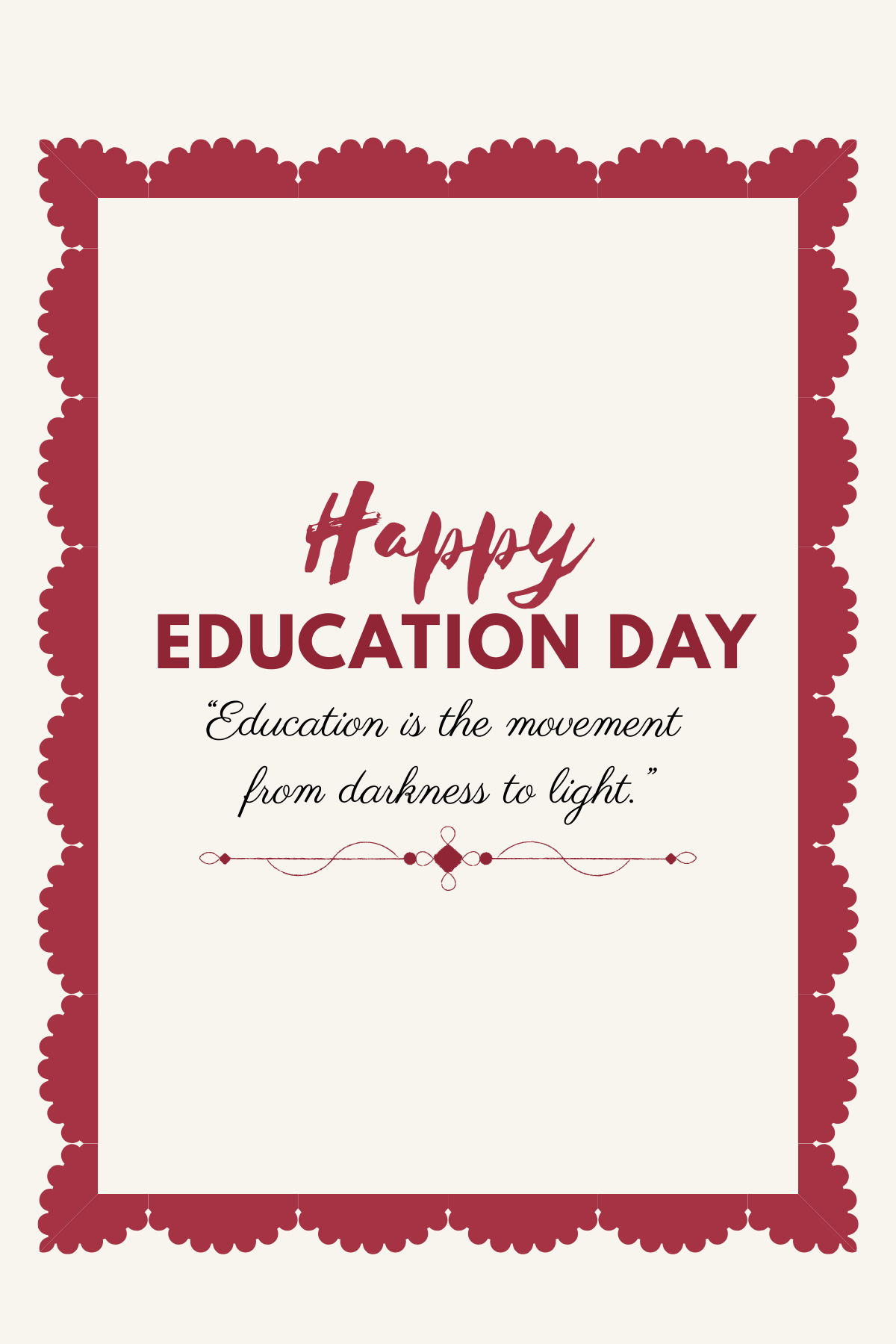 Education Quote Card