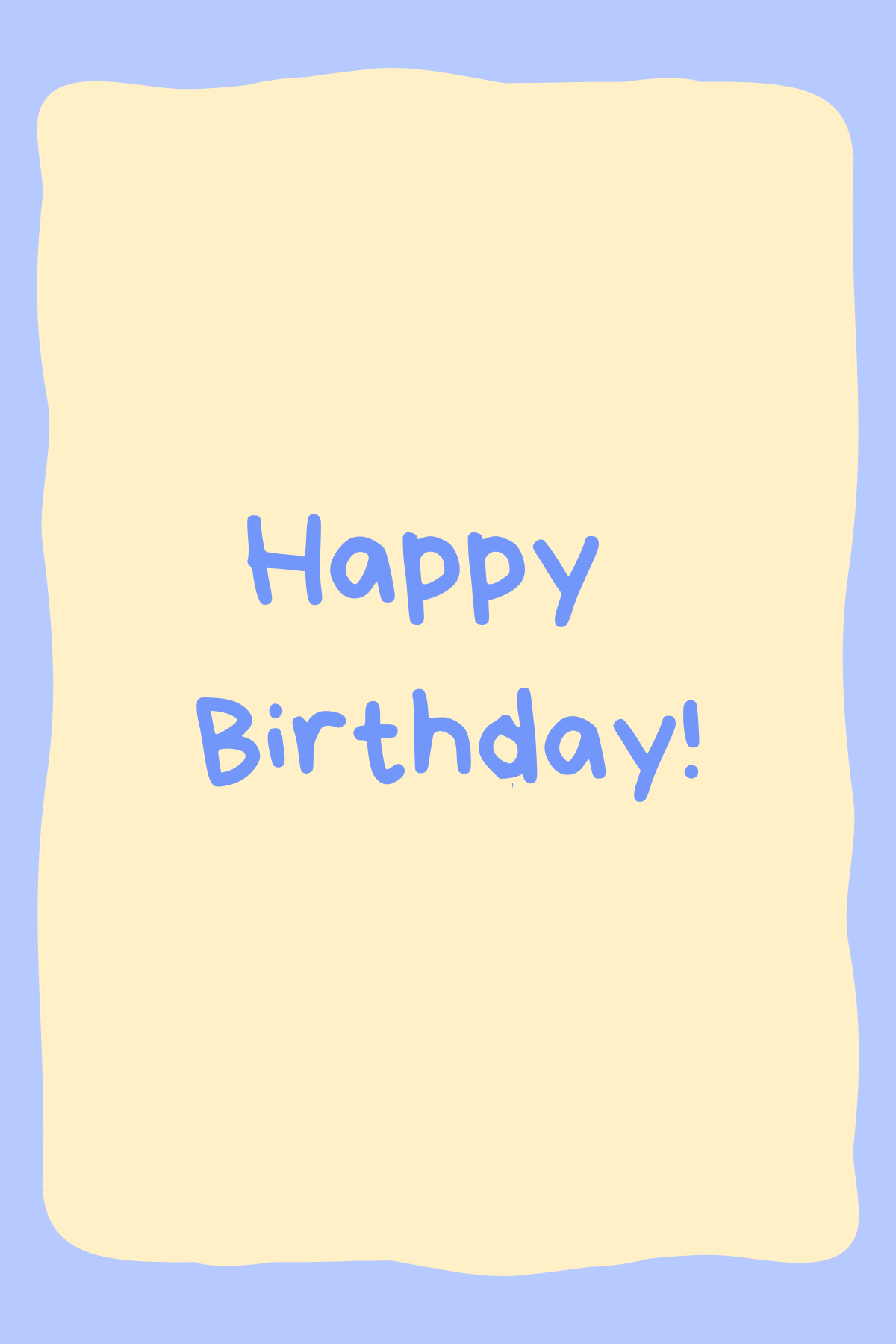 Blue Frame Birthday