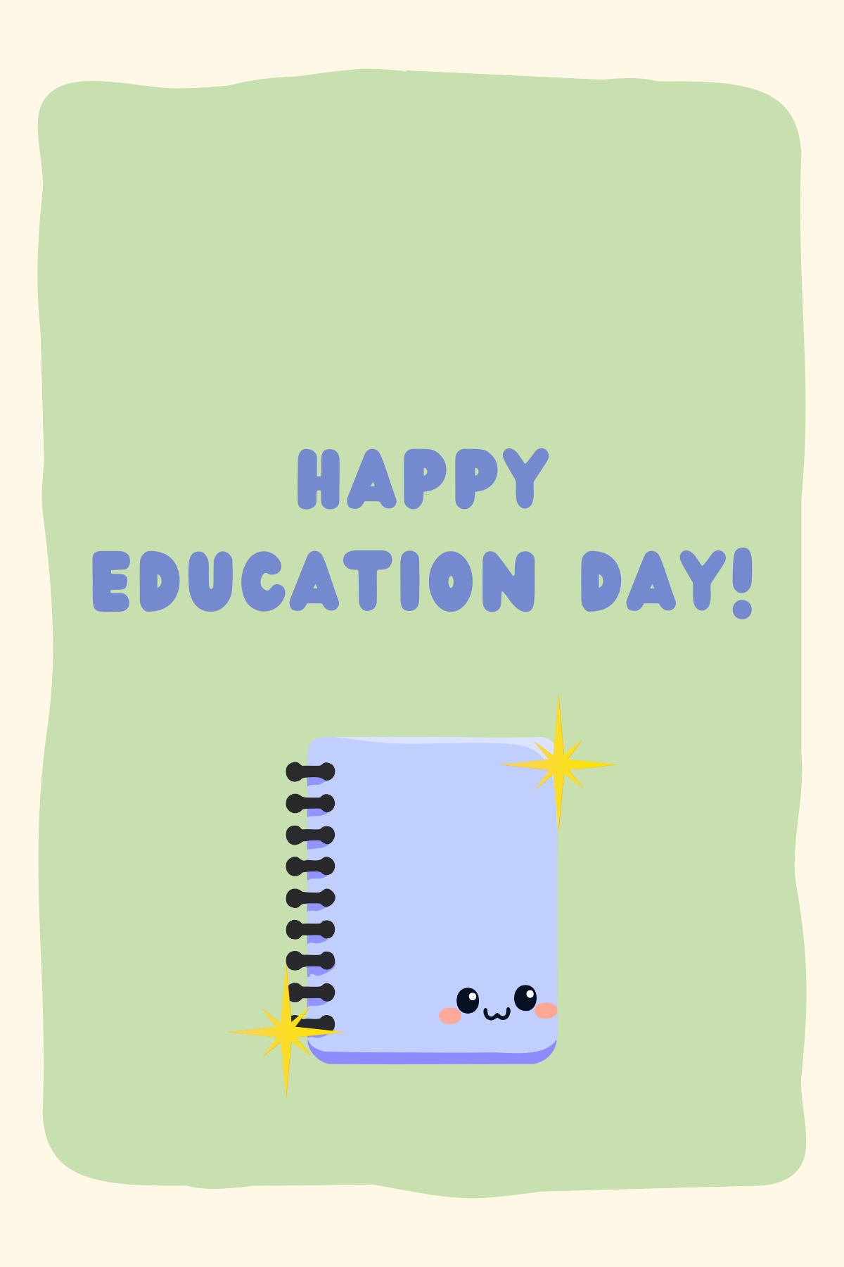 Education Day Happy Notebook