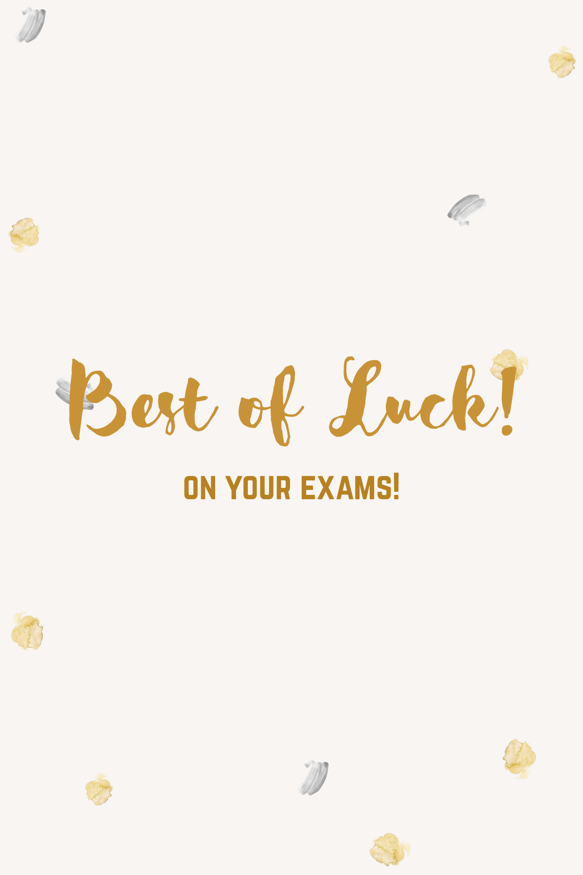 Exam Best of Luck