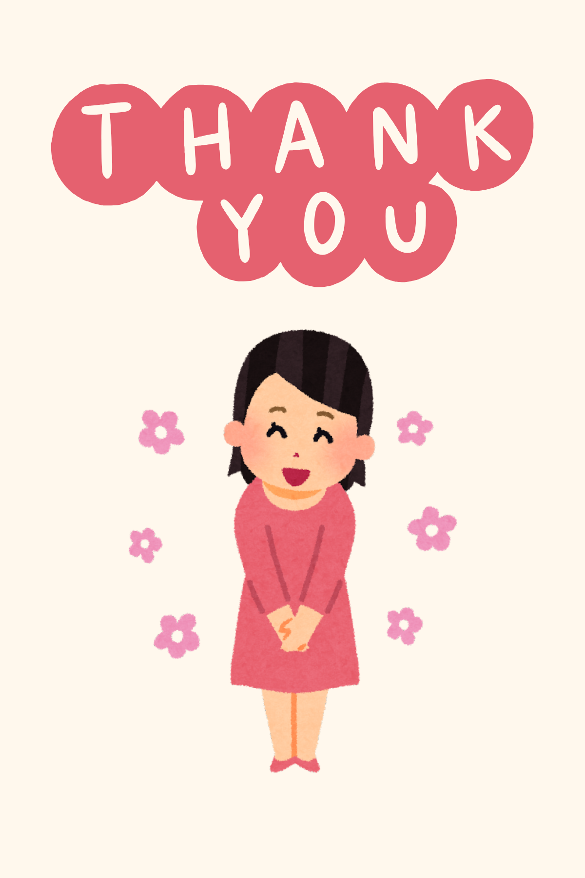 Thank you happy girl